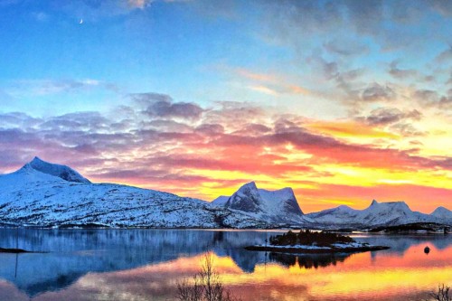 Vintersol i Ballangen