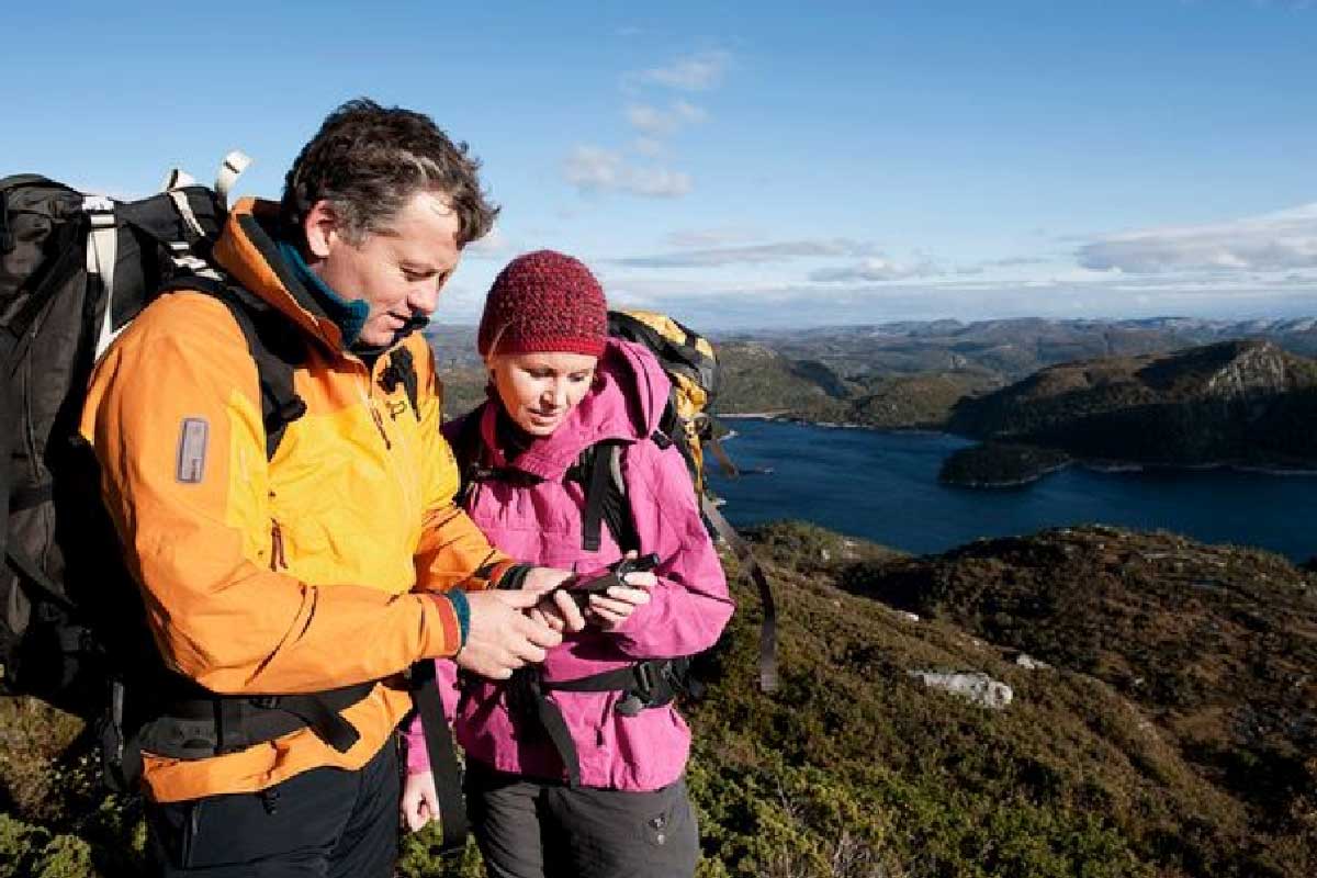 Folk på tur i fjellet